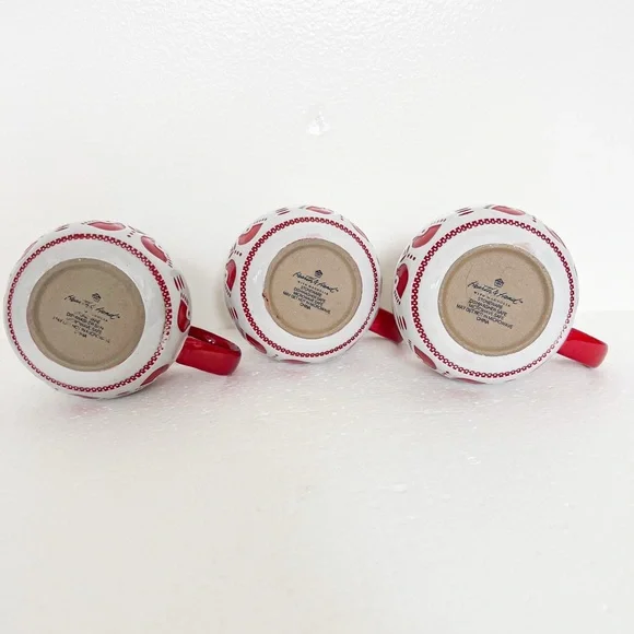 Hearth & Hand with Magnolia Nordic Christmas Fair Isle Stoneware Mug Set of 3 - Picture 2 of 4